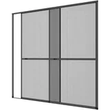 hecht International Fliegengitter mit Aluminiumrahmen 240 x 240 cm Anthrazit