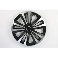 ZentimeX Z744992 Radkappen Radzierblenden universal 16 Zoll Silver Black