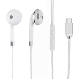 MUTTO Kopfhörer mit langem Kabel 1,2 m, Typ C und Mikrofon, In-Ear-Kopfhörer, Lautstärkeregler per Knopf, Kopfhörer mit Kabel Typ C, Kopfhörer mit Kabel für iPhone/Samsung/PC und alle