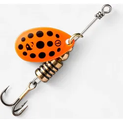 Spinner Weta + #1 orange/schwarze Punkte Raubfischangeln gold|SCHWARZ No Size