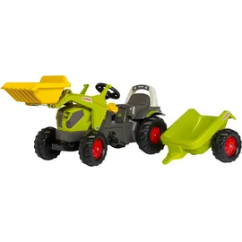 Rolly Toys rollyKid Claas Axos 240 Trettraktor mit Anhänger und Frontlader grün (02 516 9)