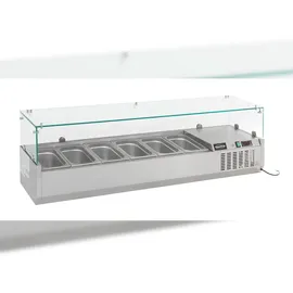 CombiSteel Kühlaufsatzvitrine 2000 mm für 10 x 1/4 GN