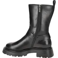 TAMARIS Damen Stiefelette kräftige Profilsohle Details Reißverschluss 1-25314-41, Größe:41 EU, Farbe:Schwarz - Schwarz