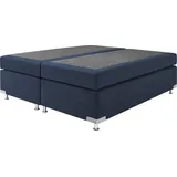 Westfalia Schlafkomfort Boxspringbett »Holland«, ohne Kopfteil, frei im Raum stellbar, blau