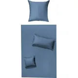 Erwin Müller Bettwäsche Amberg\ in rauchblau | Gr.: 155x220 cm (40x80 cm)