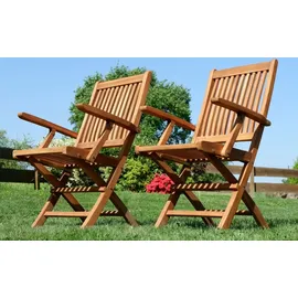 ALEOS. AVES Klappsessel 56 x 56 x 94 cm braun 2 St.