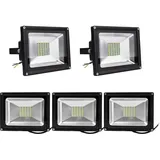 5pcs 30W SMD LED Strahler Fluter,Greenmigo IP65 Flutlicht Leuchtmittel Baustrahler Scheinwerfer Warmweiß Wandstrahler Außenstahler Leuchtmittel 8...