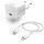 Hama Schnellladegerät mit Ladekabel Lightning, Mini-Ladegerät PD 20 W 1 m WS