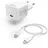 Hama Schnellladegerät mit Ladekabel Lightning, Mini-Ladegerät PD 20 W 1 m WS