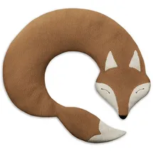 Leschi Bio-Körnerkissen "Fuchs Noah" in Hellbraun - (L)50 x (B)4 x (H)10 cm | Gr.: onesize