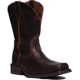 Ariat Rambler Herren Vollnarbenleder Westliche Cowboy Stiefel In Braun (10 UK - 44.5 EU - 11 US) - Braun - 44,5