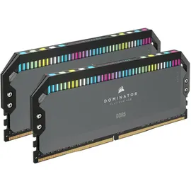 Corsair DOMINATOR PLATINUM RGB 32GB (2x16GB) Bis zu 5600MHz CL36-36-36-76 1.25V AMD EXPO Intel XMP 3.0 Desktop-Arbeitsspeicher – Grau (CMT32GX5M2B5600Z36)