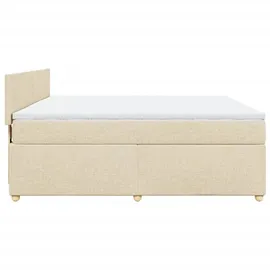 vidaXL Boxspringbett 180 x 200 cm Creme