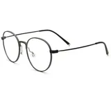 PACIEA Lesebrille Damen Herren Hochwertige Legierung Blaulichtfilter Ultraleicht Titan grau 2.0