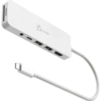 j5create JCD373EW-N Umweltfreundlicher USB-C-Hub mit mehreren Anschlüssen und Power Delivery - Dockingstation - USB-C 3.2