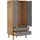 vidaXL Kleiderschrank OTTA Braun&Grau 76,5x53x172 cm Massivholz Kiefer