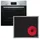 Bosch Herdset Elektro-Herd-Set Backofen + Glaskeramik-Kochfeld