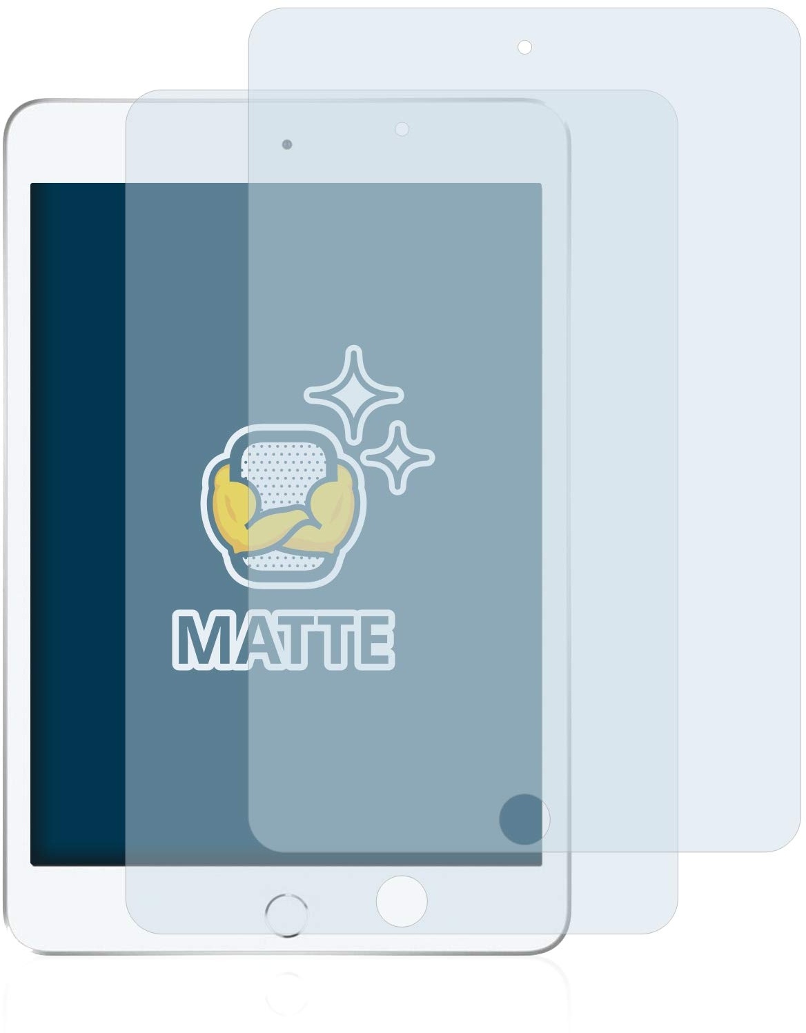 BROTECT Entspiegelungs-Schutzfolie für Apple iPad Mini 7.9" 2019 (5. Gen.) (2 Stück) Matte Displayschutz-Folie, Anti-Reflex, Anti-Fingerprint