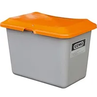 Cemo Streugutbehälter Plus3 100 Liter ohne Entnahme grau/orange