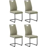 MCA Furniture Freischwinger »MCA Teresina - Olive / Schwarz
