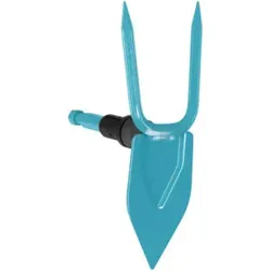 GARDENA combisystem-Gartenhacke, herzförmiges Blatt, 2 Zinken, 7 cm breit