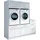 laundreezy Mehrzweckschrank-Set 186 x 200 x 68 cm Weiß
