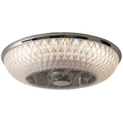 NÄVE LED-Deckenleuchte »Viento«, ∅xH: 55 x 130 cm, Metall/Kunststoff - transparent