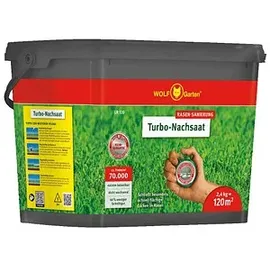 WOLF-Garten Rasensamen LR 120 Turbo-Nachsaat 2,4kg (für bis zu 120m2, Reparatur,schnellkeimend