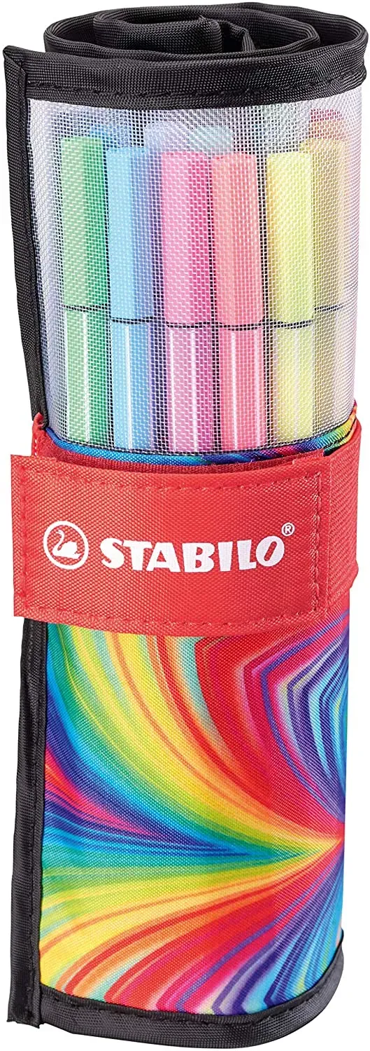 STABILO 6825-071-20, 25 Farben, Mehrfarbig, Rundspitze, 1 mm, Mehrfarbig, Hexago