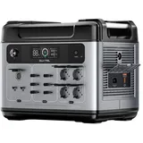 OUKITEL Stromerzeuger P2001 Plus Tragbare Powerstation, 2400W AC-Ausgang, 2048Wh LiFePO4-Akku, Einstellung bei 400W/800W/1200W/1800W grau