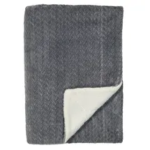 SCHIESSER Sherpa-Decke Elsa | 150 x 200 cm | Dunkelgrau