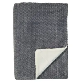 SCHIESSER Sherpa-Decke Elsa | 150 x 200 cm | Dunkelgrau