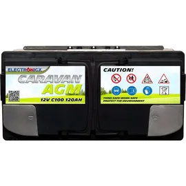 Electronicx Caravan Edition AGM Batterie 120 AH 12V