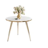 lookway Soleil Gold Hochglanz Weiß 50 x 47 x 50 cm