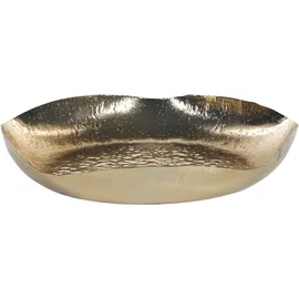 Beliani Dekotablett 3er Set UJUNG Metall Gold