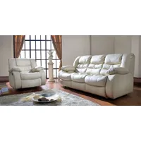 JVmoebel Polstergarnitur Vielseitiges Kunstleder-Sofa in modernem Weiß mit Relaxfunktion, (Set, 2-tlg), Made in Europa weiß