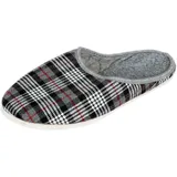 Unbekannt Herren Filzpantoffel - Kariert (HP8), Groesse: 47 - 47 EU