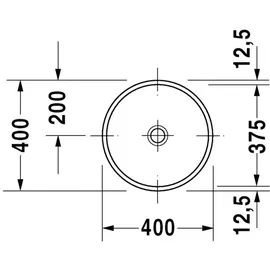 Duravit Architec Unterbauwaschtisch Ø 37,5 cm (0319370000)