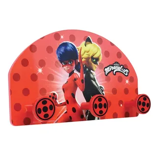 Fun House Miraculous 713487 Ladybug Garderobenständer für Kinder, Höhe 37 x L 21,5 x T 68 cm