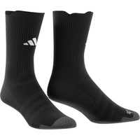 Adidas Football Cushioned Performance Crew Socks, black/white, 4.5-6