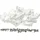 sunprotect 12502 Montage-Set für Seilspann-Markise / Sonnensegel / Sonnenschutz für Pergola Wintergarten Terrasse, silber/weiß, 37-teilig (1 Set)