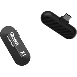Rollei Hear:Me Mobile Lavalier Mikrofon Kabellos, Ansteckmikrofon USB C für iPhone 15/16/Andriod Typ-C Geräte, Professionelle Mikrofon