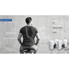 Swedish Posture Balance-Sitz Schwarz