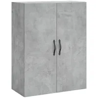 VidaXL Wandschrank Betongrau 69,5x34x90 cm Holzwerkstoff