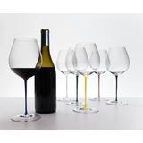 RIEDEL THE WINE GLASS COMPANY Riedel Fatto A Mano Cabernet/Merlot Dunkelblau