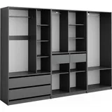Vicco Kleiderschrank Elmo, 100 x 200 cm Set mit 3 Teile