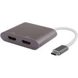 MicroConnect USB-C auf HDMI Splitter 15 cm Schwarz