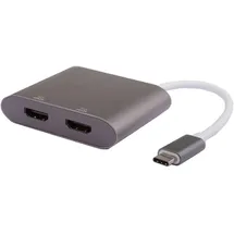 MicroConnect USB-C auf HDMI Splitter 15 cm Schwarz