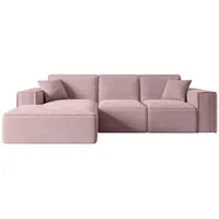 altdecor Ecksofa Rosa, Textil, 6-Sitzer, L-Form Corner Sofa Bett Eckcouch Couch Wohnlandschaft Cauchsofa SERRA-L - Couches, Wohnlandschaften, Ecksofas