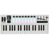 m-vave SMK-37 Pro - MIDI-Keyboard mit integriertem FM-Synthesizer, 37 anschlagdynamische Tasten, USB-MIDI, Standalone- & DAW-kompatibel